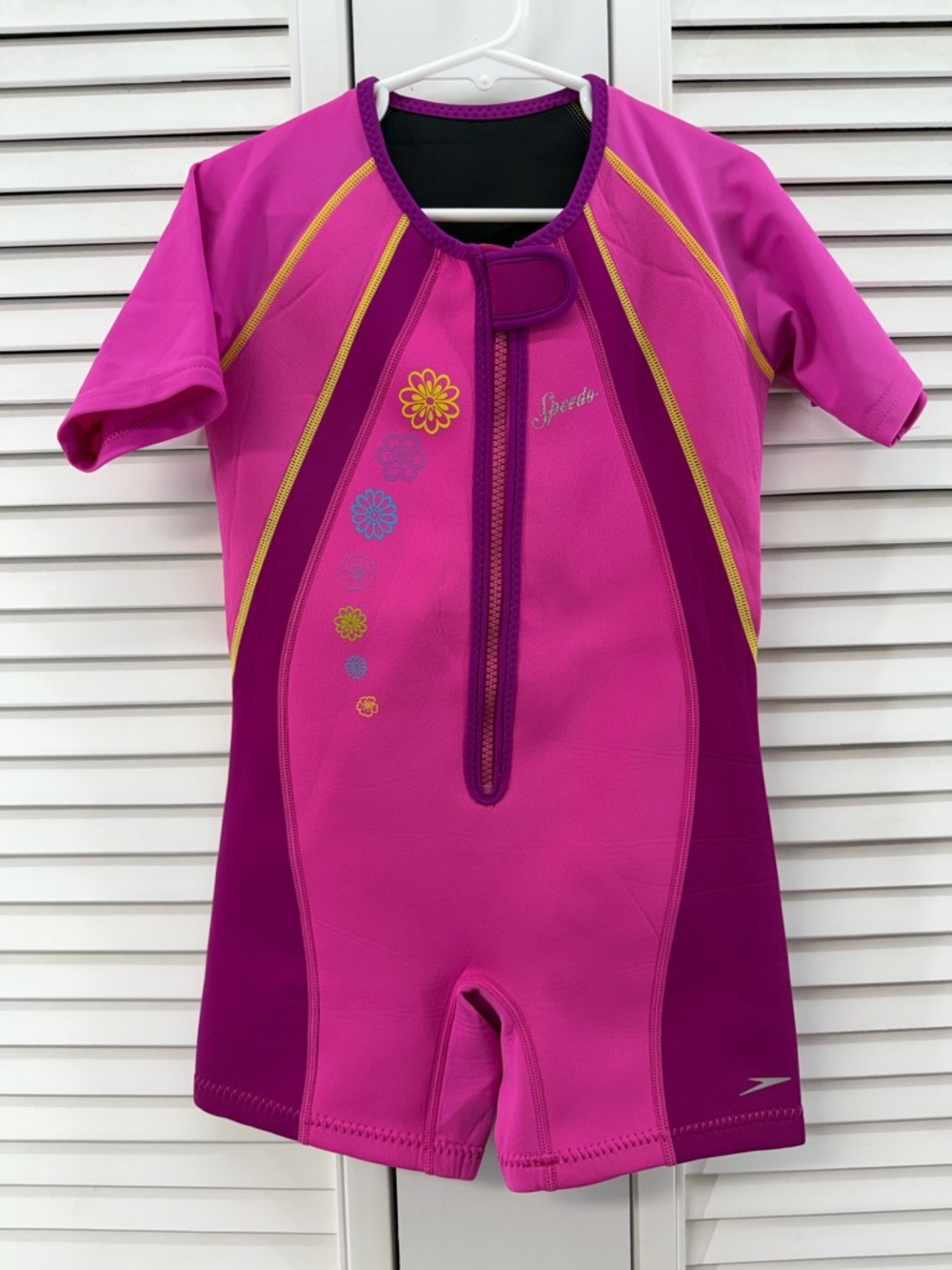 Speedo Kids' size 6 - 6x Begin to Swim UV Thermal Swimsuit UPF 50 pink 45-60 #s